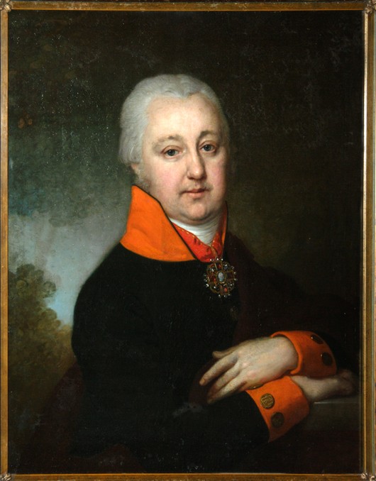Portrait of Nikolai Mikhailovich Yakovlev van Wladimir Lukitsch Borowikowski
