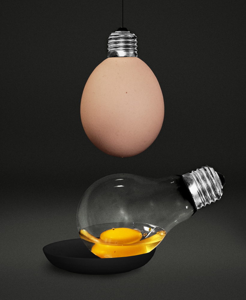 Is it a lamp or an egg? van XibiaoHuang