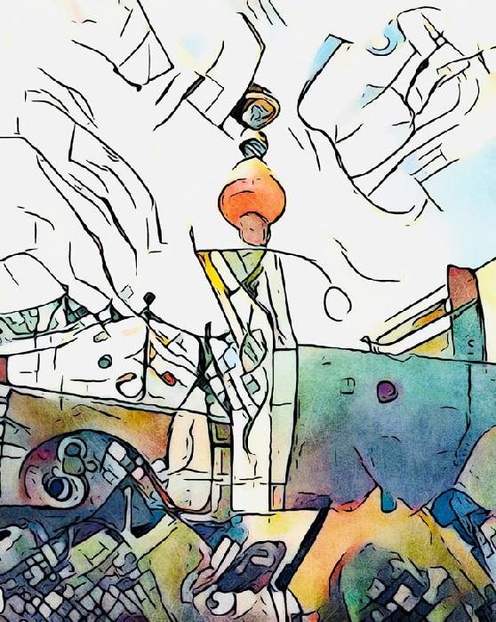 Kandinsky trifft Hundertwasser, Wien, Motiv 3 van zamart
