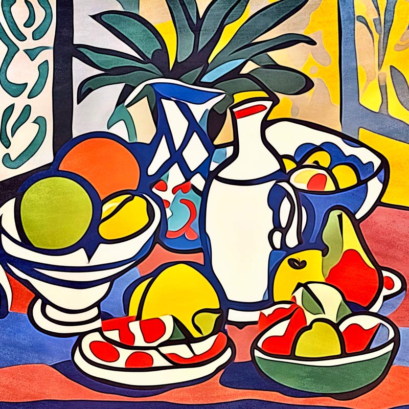 Milch und Obst-Matisse inspired van zamart