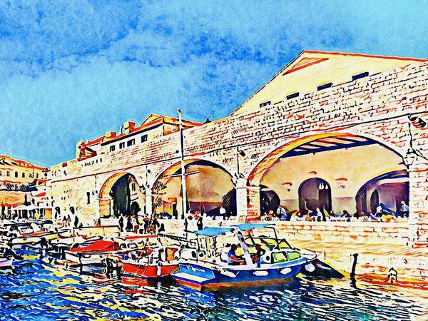 Dubrovnik, am Hafen van zamart