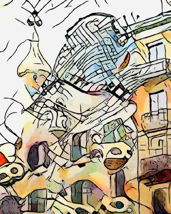 Kandinsky trifft Barcelona, Motiv 4 van zamart